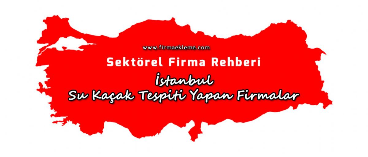 İstanbul Su Kaçak Tespiti Yapan Firmalar