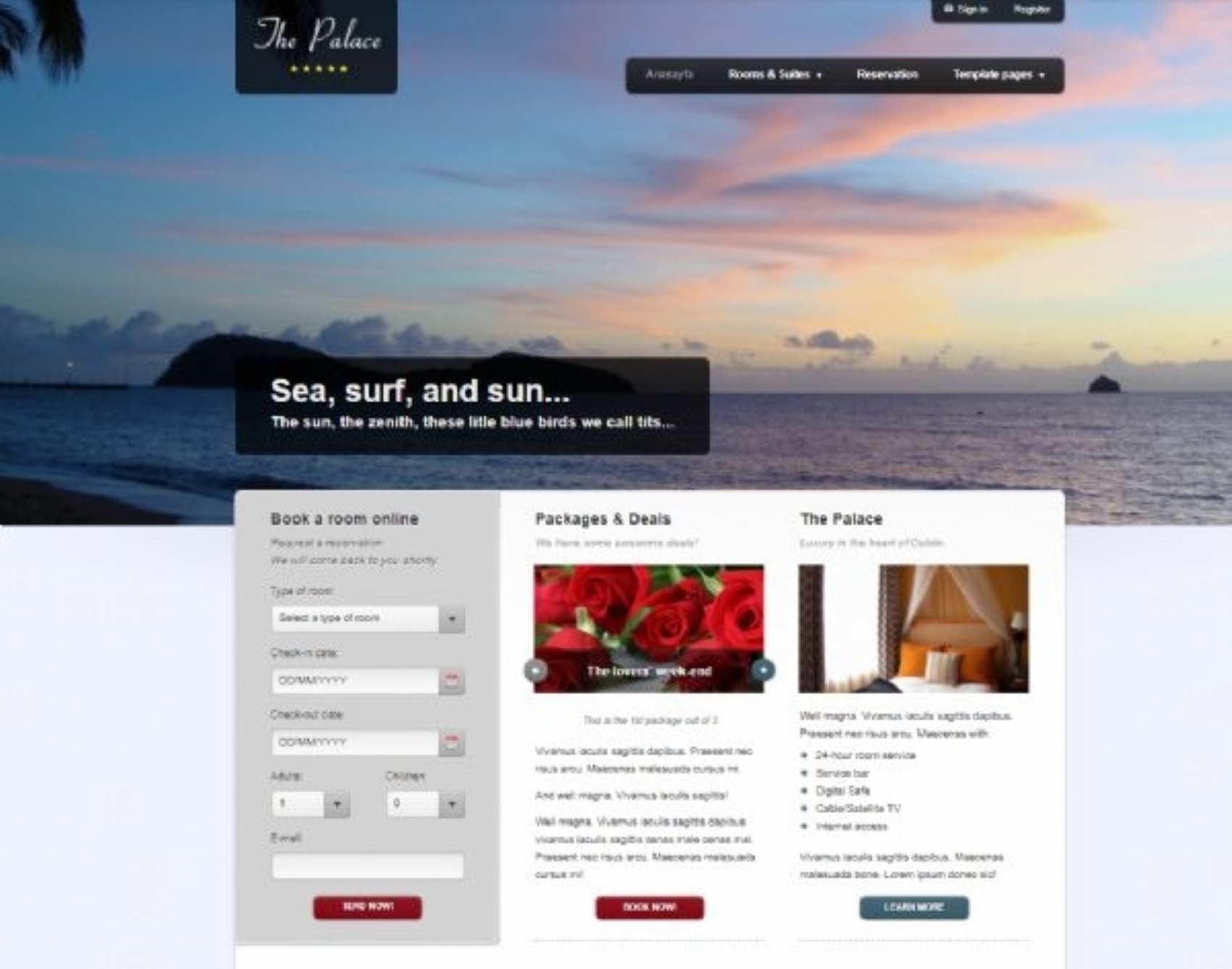 Hotel web Site Tasarımı